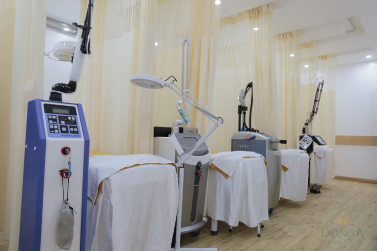 Công nghệ, máy móc điều trị da tại TMV Đông Á